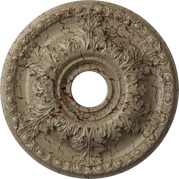Ekena Millwork Granada Ceiling Medallion (Canopies up to 6 5/8"), 18"OD x 3 1/2"ID x 2 1/2"P, Gobi Desert Crackle CM18GAGDC - main